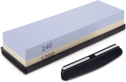 Piedra de afilar de agua de corindón para cuchillos 18,5 × 6 × 3 cm