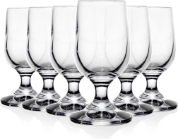 Vasos de chupito de vidrio con pie 20 ml, juego de 6 unidades
