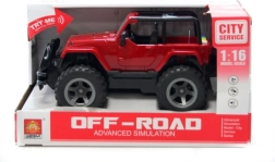 Jeep de plástico a pilas con luces y sonidos