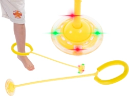 Aro de salto para tobillo con bola LED luminosa – amarillo