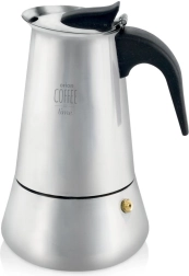 Cafetera moka de acero inoxidable 450 ml