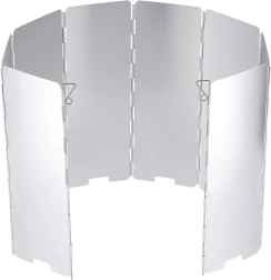 Paraviento plegable de aluminio para hornillo de camping NILS Camp