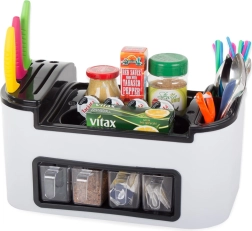 Organizador de cocina para cubiertos y especias