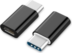 Adaptador USB-C a microUSB (H) negro