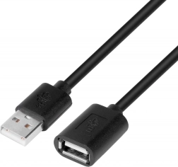 Cable alargador USB 1,8 m negro
