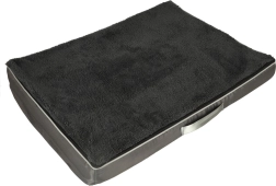 Cama ortopédica impermeable tipo colchoneta para perro y gato 90 × 70 × 10 cm, gris