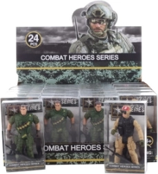 Figura de soldado con arma 9 cm