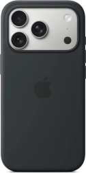 Funda de silicona con MagSafe para iPhone 17 Pro – negra