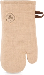 Manopla de cocina de algodón con imán, beige 32 cm