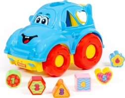 Coche encajable: coche educativo de formas y números