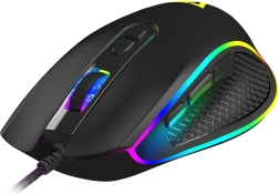 Ratón gaming MODECOM Volcano Veles, con cable, negro