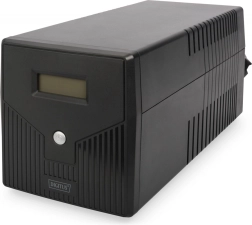 Fuente de alimentación de respaldo UPS line-interactive con LCD 1500 VA / 900 W, 4× SCHUKO, AVR, USB, RS232, RJ45