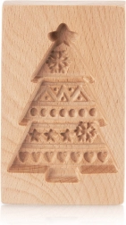 Molde de madera para galletas – arbolito de Navidad 13 × 8 cm