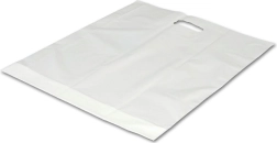 Bolsa grande de plástico con asa blanca 54 × 59 cm - 1 unidad