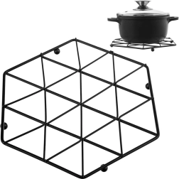 Salvamanteles de metal RADKA 22,5 cm – negro