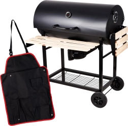 Parrilla de jardín tipo barril CURRON BigBend GM2020 con funda protectora