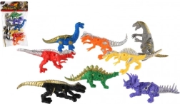 Juego de dinosaurios de plástico 8 uds 14–17 cm en bolsa