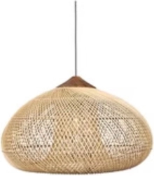 Lámpara colgante de ratán 50 cm – Natural