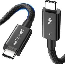 Cable BlitzWolf USB‑C 240 W, 1,5 m, negro
