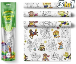 Manteles para colorear Pexi - Zoo sensacional
