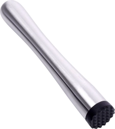 Muddler (machacador) de barman de acero inoxidable 17,5 cm