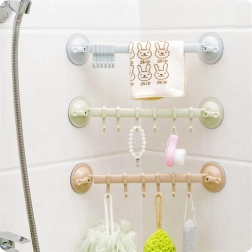 Soporte colgante para esponjas y paños con ventosas – azul