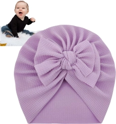 Turban infantil con lazo – morado