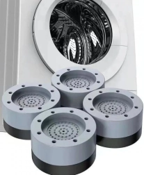 Almohadillas antivibración de goma para lavadora, lavavajillas, secadora y nevera, juego de 4