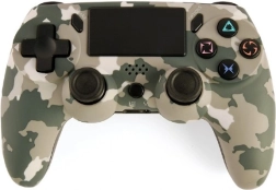 Mando de juego inalámbrico para PlayStation 4 y PC con diseño de camuflaje
