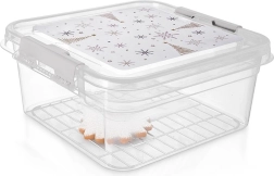 Caja de plástico para alimentos con tapa Plátek 4,5 l