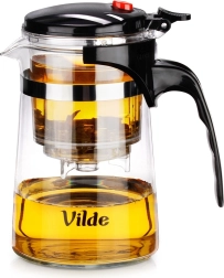 Tetera de vidrio con infusor inferior para té 600 ml