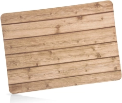 Mantel individual rectangular para mesa 43 × 30 cm con diseño de madera