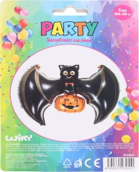 Globo inflable de murciélago y calabaza