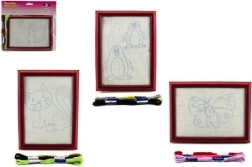 Bordado para niños con marco