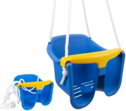 Columpio infantil Baby de plástico con barra de seguridad – Azul