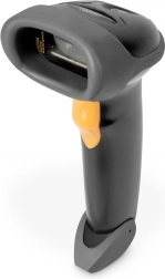 Lector de códigos de barras manual con conexión USB y soporte