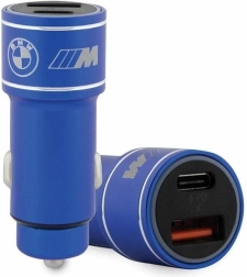 Cargador de coche BMW M Edition 20 W PD/QC 3.0 azul