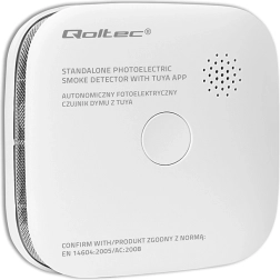 Detector de humo con batería TUYA Wi‑Fi, alarma de 85 dB y LED