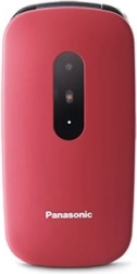 Teléfono para personas mayores Panasonic rojo