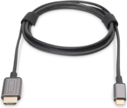 Cable adaptador HDMI 4K 30Hz a USB Tipo C 3.1 negro 1,8 m