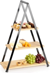 Etažera de bambú de tres niveles 53 cm