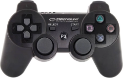 Gamepad inalámbrico ESPERANZA para PS3, Bluetooth, negro