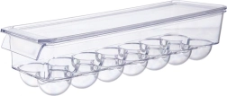 Caja de plástico para huevos con tapa, 14 uds.