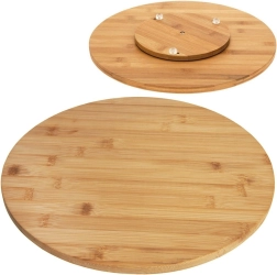 Bandeja giratoria de bambú para servir Orion 35 cm