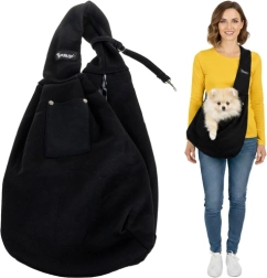 Bolsa de transporte Purlov para mascotas con correa ancha y correa interior