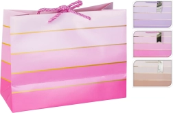 Bolsa de regalo de papel 23 × 18 × 10 cm – mix de 3 colores