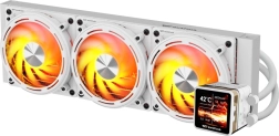 DarkFlash Explore DE360 blanco 360mm AIO refrigeración líquida para CPU con pantalla IPS y ARGB