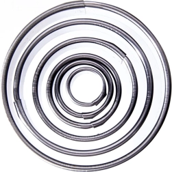 Juego de cortadores de galletas de acero inoxidable – círculos 1,3–5,2 cm, 5 uds