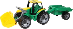 Tractor de plástico con cargadora y remolque 90 cm