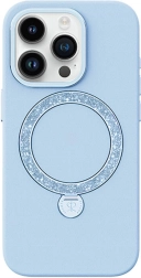 Funda Joyroom Dancing Circle para iPhone 15 Pro Max – azul, con soporte MagSafe y anillo/soporte